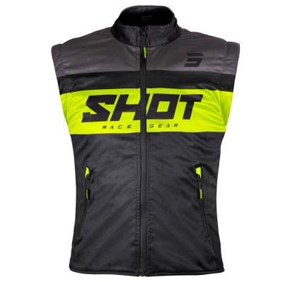Жилет SHOT BODYWARMER LITE (черный/Hi-Vis желтый, 3XL, A08-15A1-A01-13)