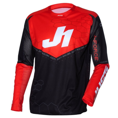 Джерси JUST1 J-FORCE HEXA (красный/черный/белый, M, 1560035-929-6345)
