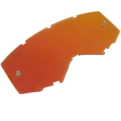 Стекло очков FLY RACING красное/зеркальное с штифтами (детское) (красный/зеркальный, , 140126-604-4834)