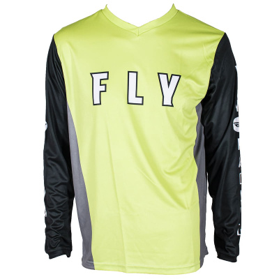 Джерси FLY RACING KINETIC REFRESH (Hi-Vis желтый/черный/серый, M, 6430126-929-8308)
