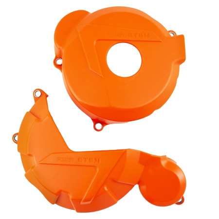 Защита крышек двигателя пластиковая (компл. 2 шт.) OTOM ZS 172FMM (CB250-F) (оранжевый, , 1560483-020-1390)