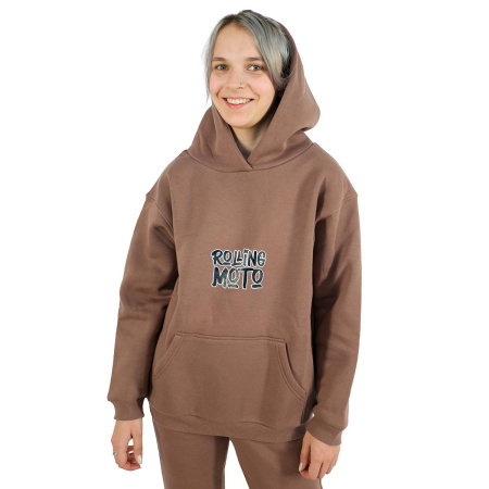 Худи ROLLING MOTO A'22 женская (коричневый, S, 6430474-815-5044)