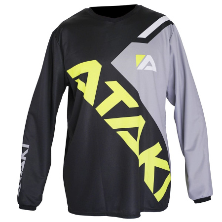 Джерси ATAKI Impact (черный/серый/Hi-Vis желтый, 2XL, 6430427-713-9109)