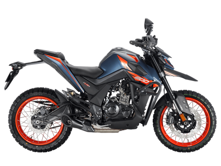Мотоцикл ZONTES ZT200-U1 (4T ZT163ML EFI) 17/17 ПТС (синий/оранжевый, без упаковки, 1560537-796-8934)